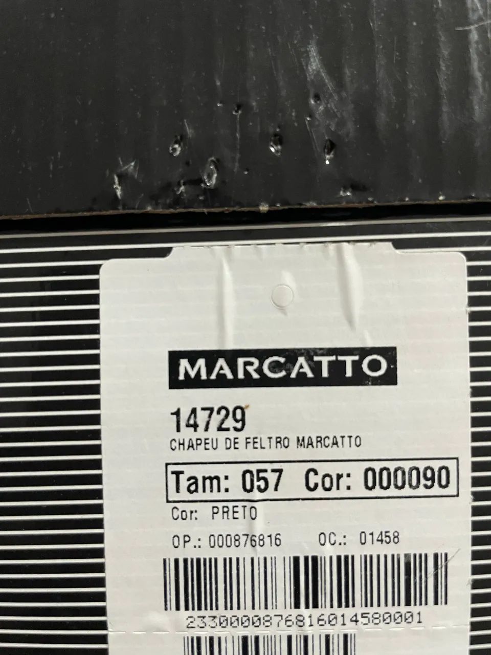 VENDO CHAPÉU MARCATTO PRETO - Foto 3