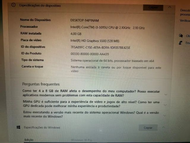 NOTEBOOK ACER ASPIRE E5-573 | CORE i3  - Foto 5