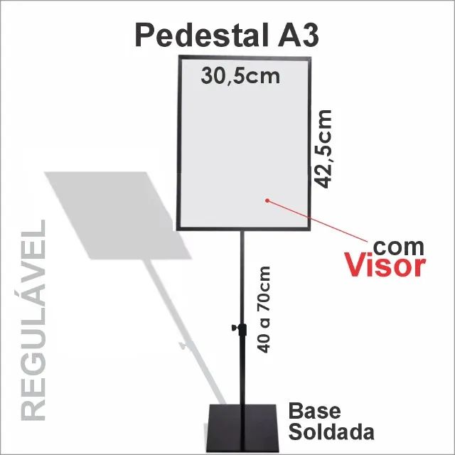 Pedestal Porta Cartaz Preço