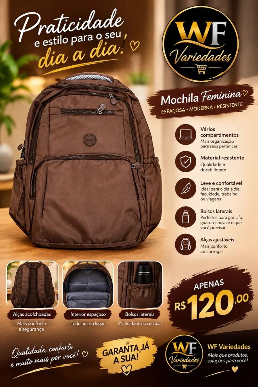 Mochila Feminina  - Foto 3