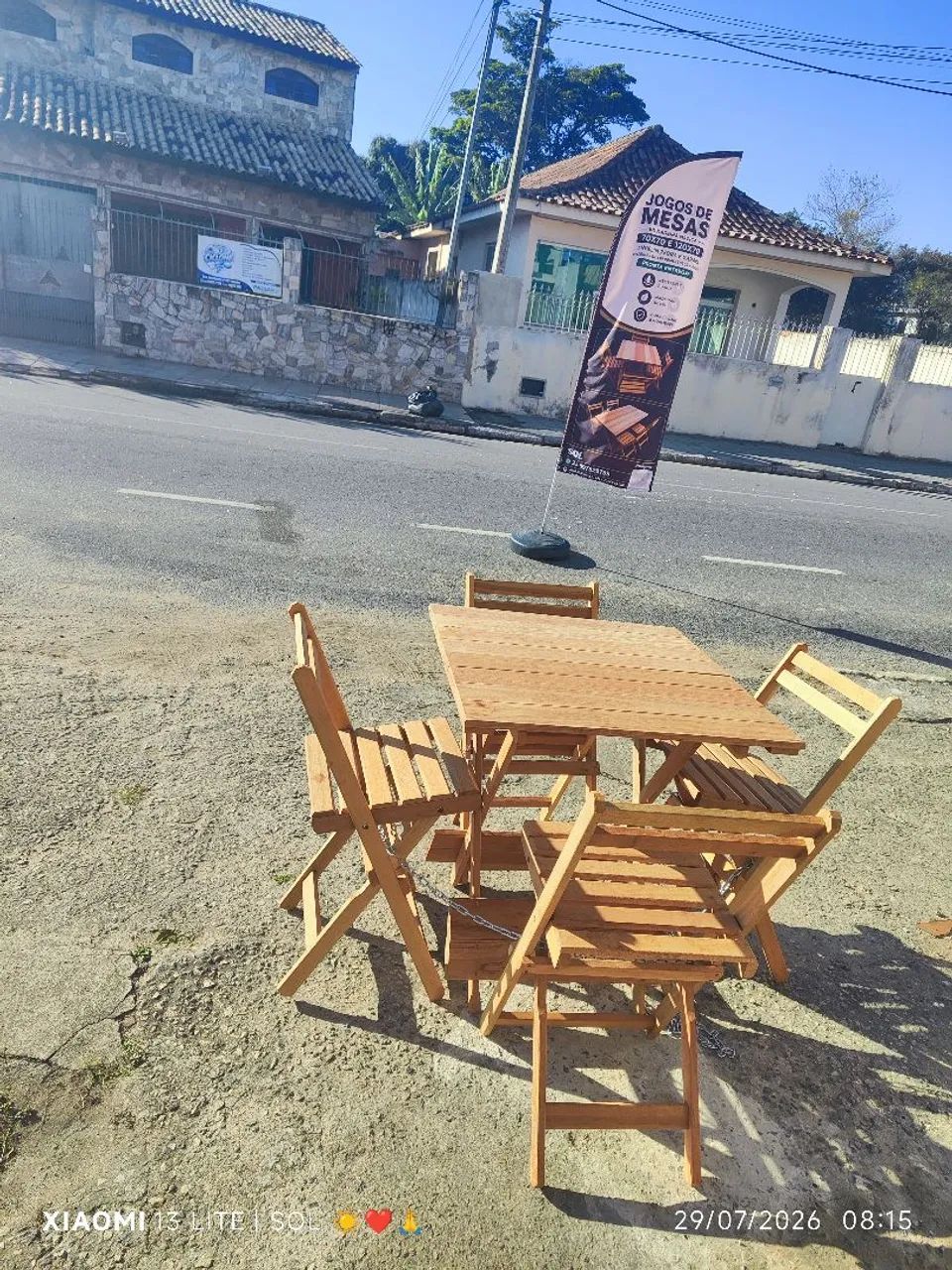 LOCAÇÃO DE MESAS EM MADEIRA MACIÇA  - Foto 3