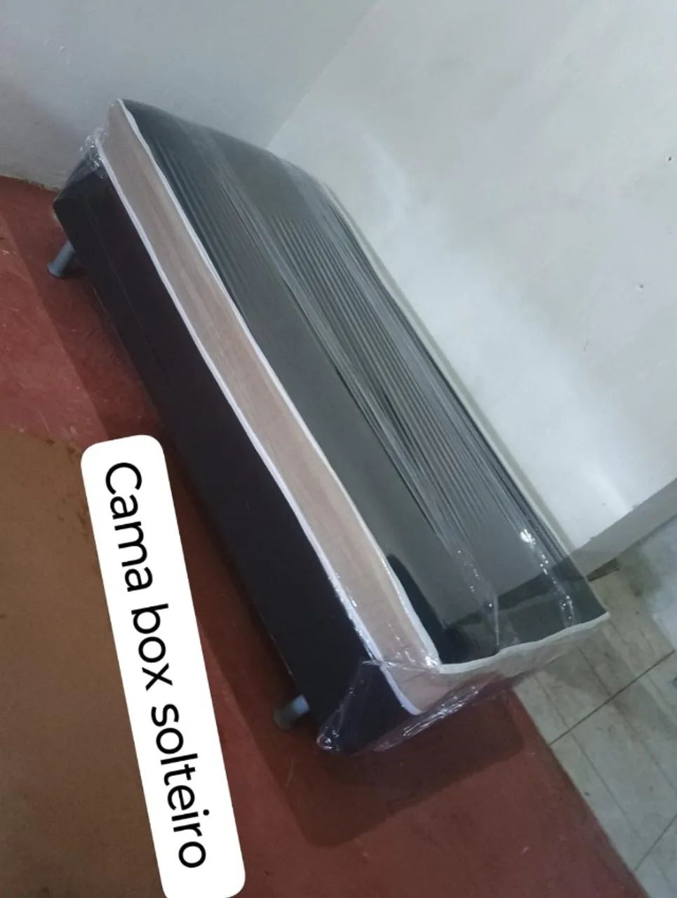 Cama box solteiro espuma D33 entrego agora 