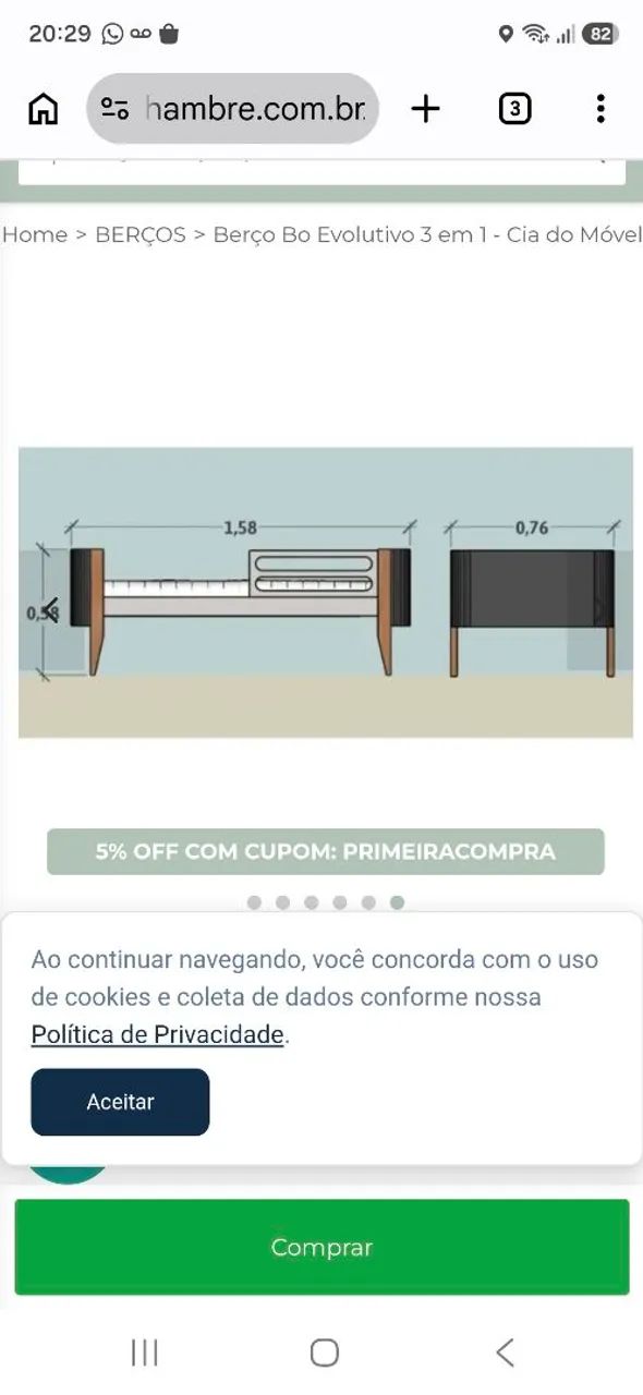Berço 3 em 1  - Foto 3