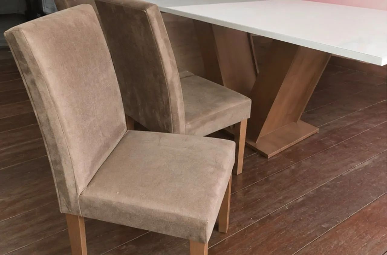 Mesa Jantar Off White 6 Lugares  - Foto 3