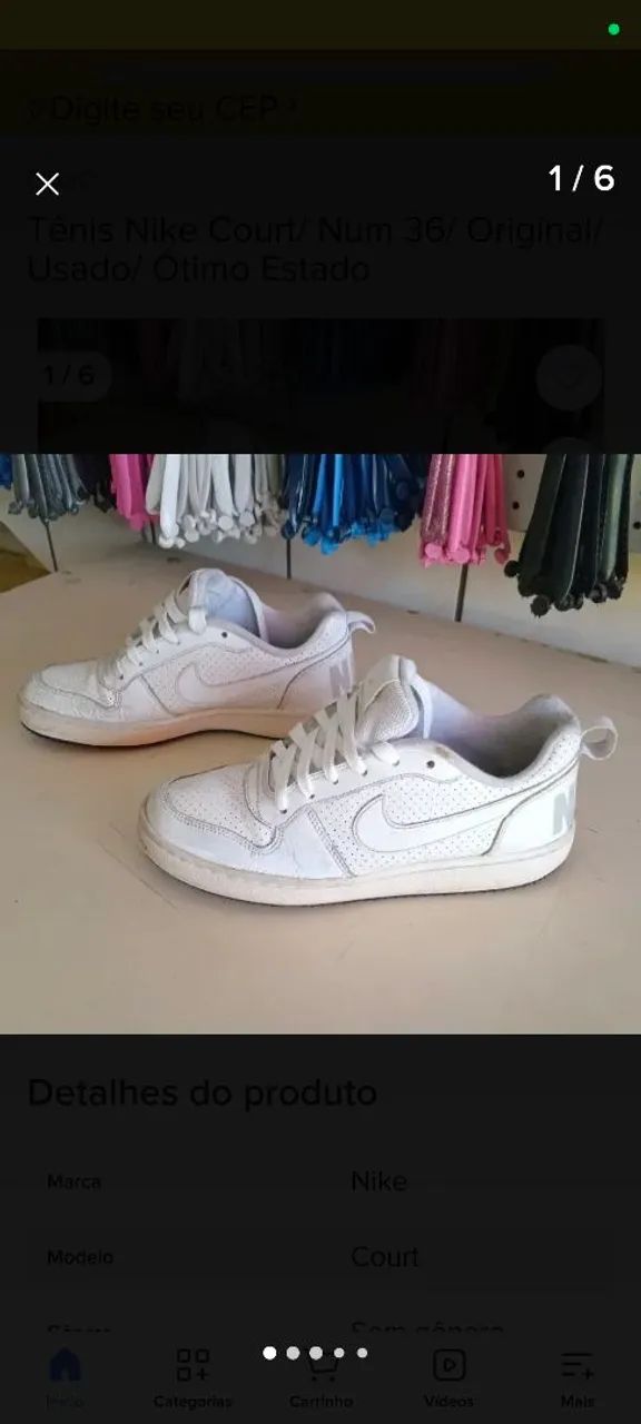 Tênis infantil Nike original 