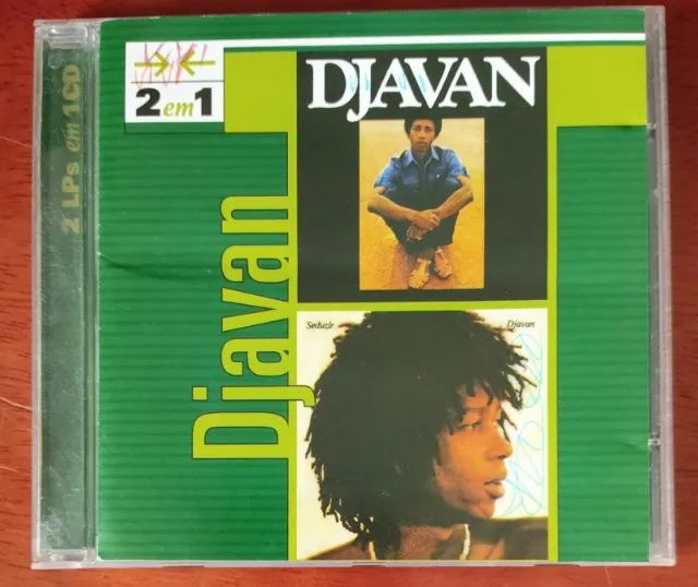 CD - DJAVAN - 2 EM 1 (CAPA CONTEM ALGUNS ESCRITOS)
