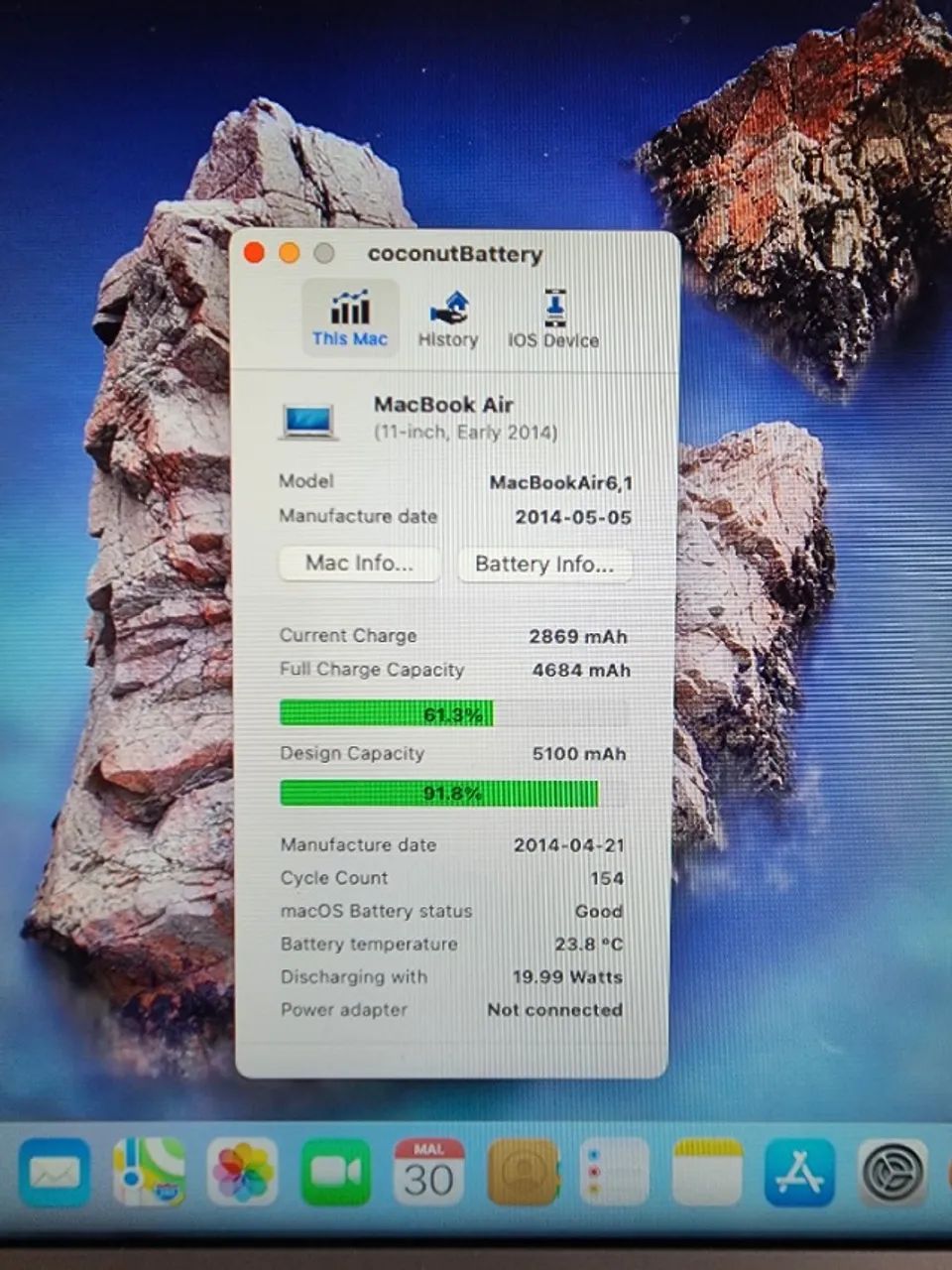 Macbook Air 11 polegadas 2014/Core I5/4GB/256GB - Foto 5