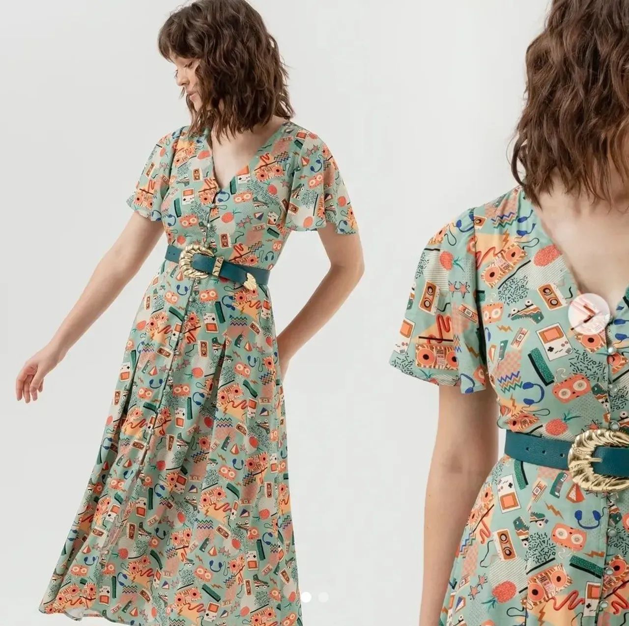 Vestido Antix Midi Rock Estrela I P