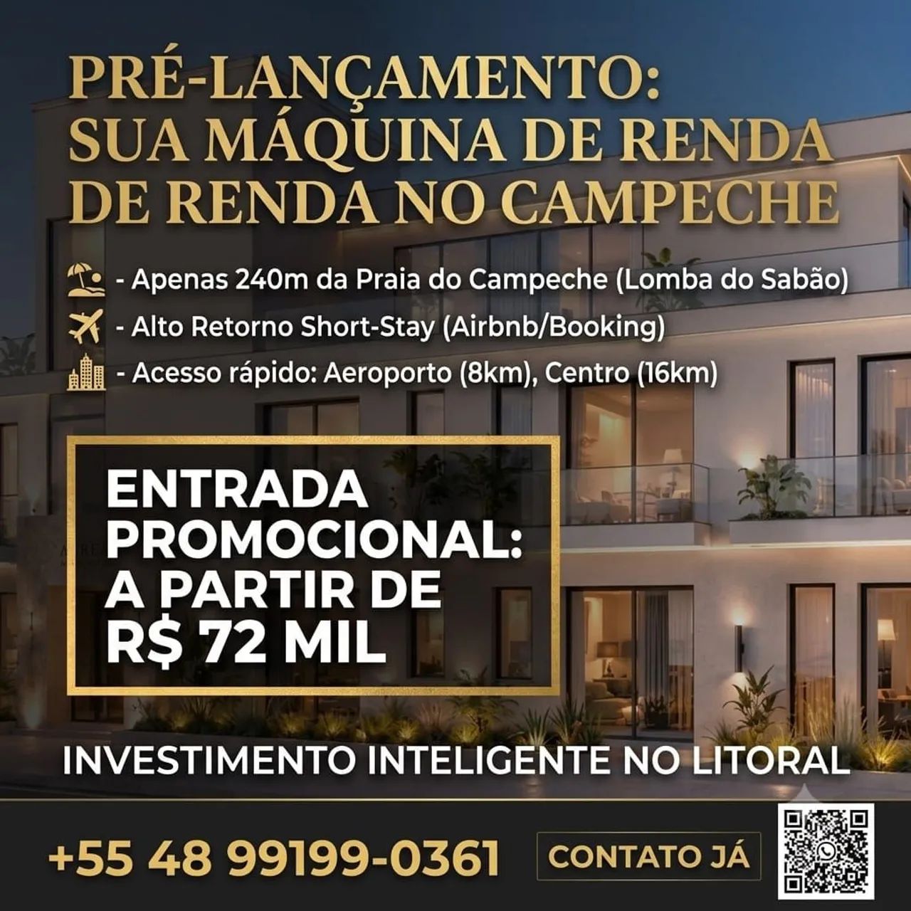 Studios Lançamento no Campeche - entrada a partir de R$72.000,00