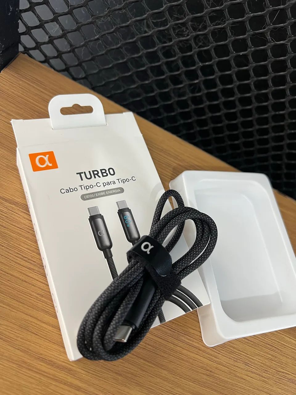 Cabo USB-C Tipo C 60w Trançado De Nylon Compativel com Iphone 1 - Foto 6