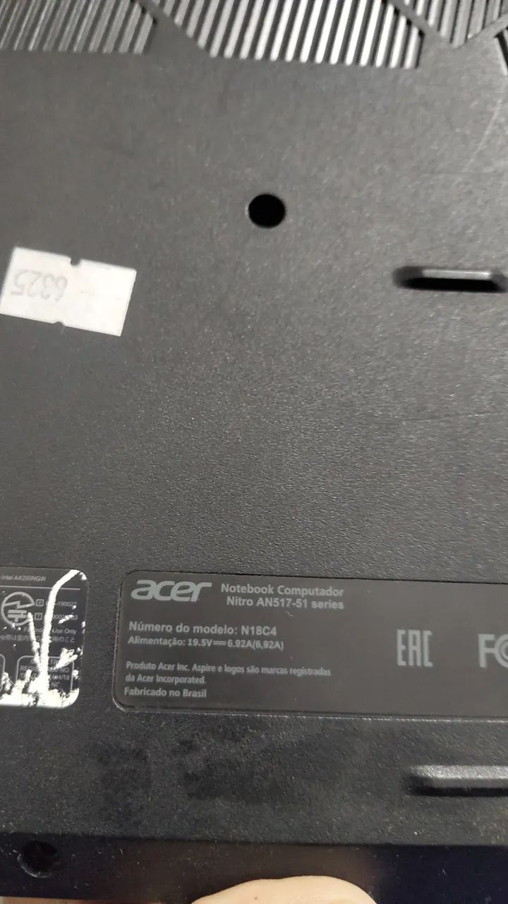 Notebook Acer nitro n18c4 retirada de peças tela 17 polegadas - Foto 2
