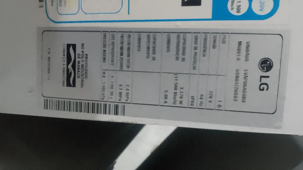 Ar condicionado LG 12 mil BTUs smart inverter  - Foto 3