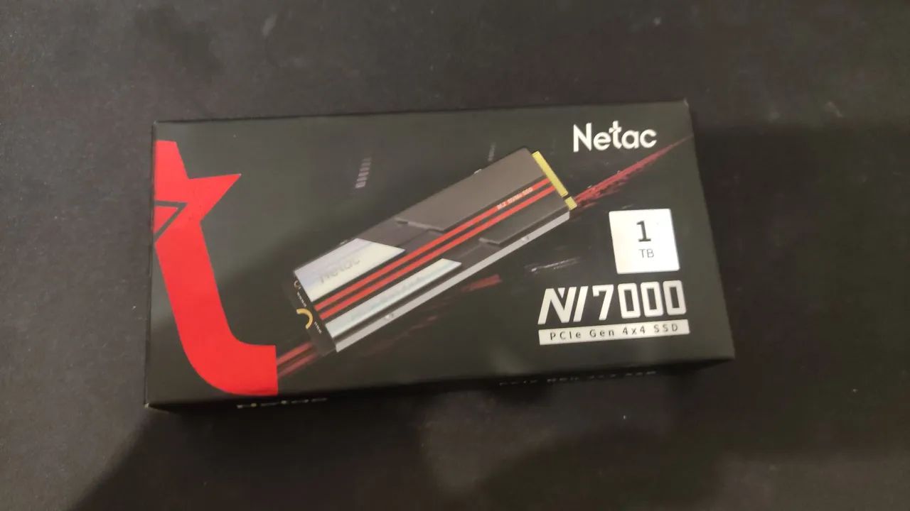 SSD Netac NV7000 1TB, M.2 NVME 1.4 GEN 4.0 7200 MB/S compatível