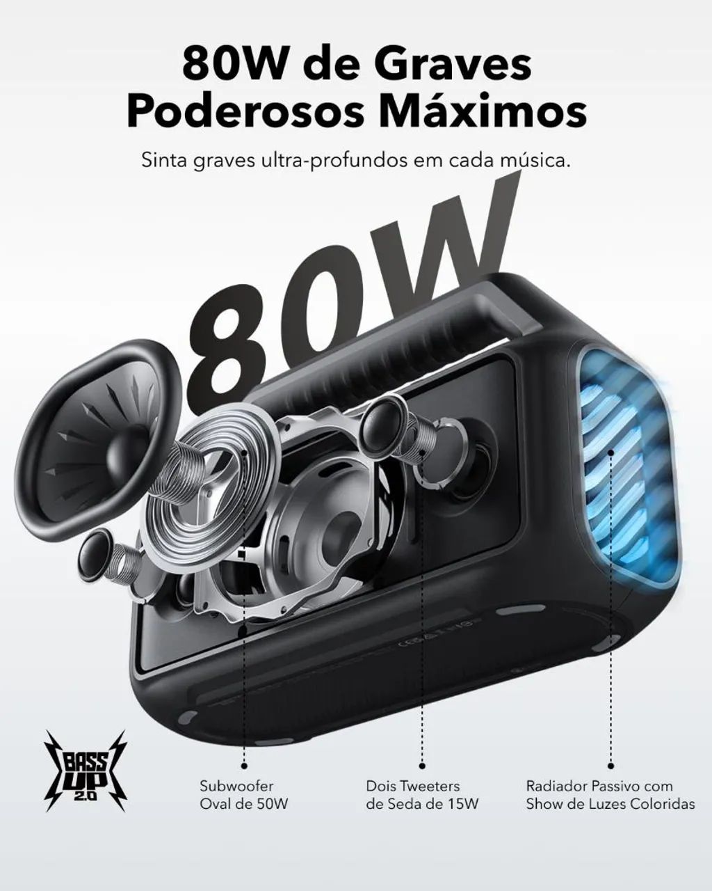 Caixa de som Anker Soundcore boom 2  - Foto 2