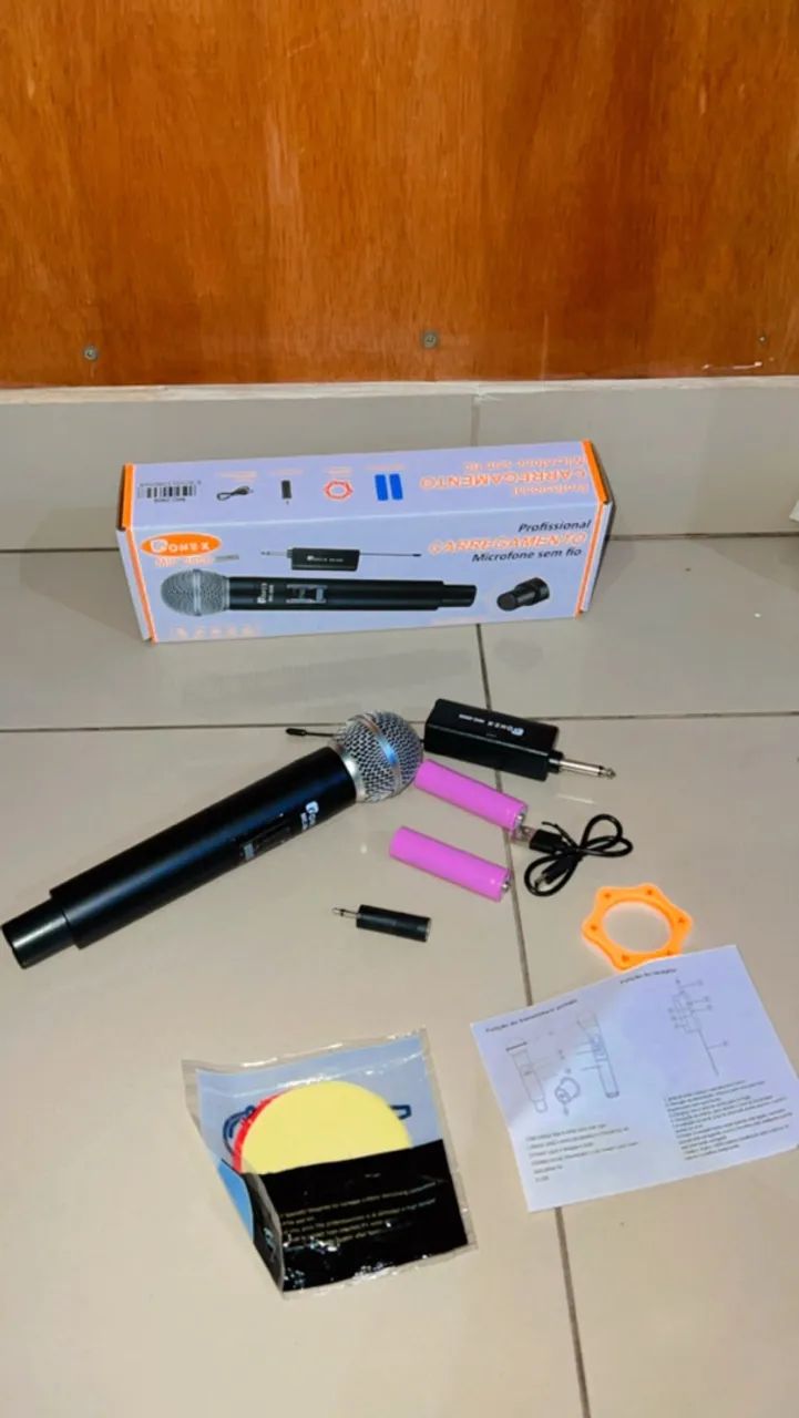 Microfone sem fio novo profissional  - Foto 3