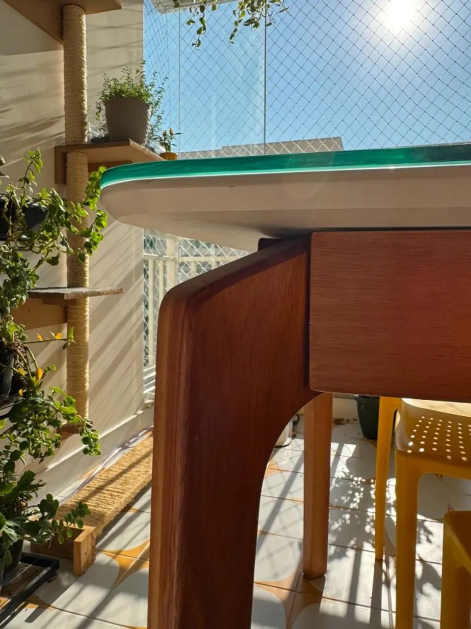 Mesa de jantar retangular (1,60 x 0,90m) + Tampo de vidro temperado - Barra Funda - Foto 4