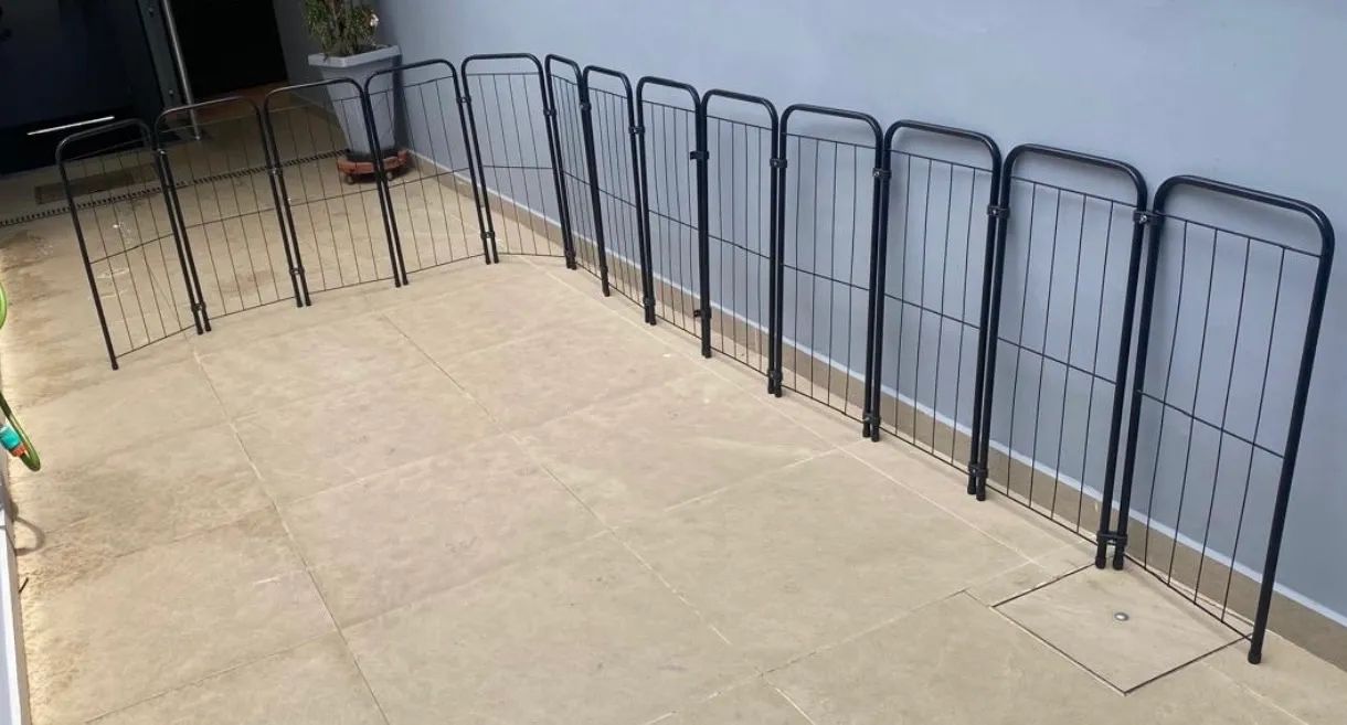 grade modular cercadinho dobrável preto - Foto 3