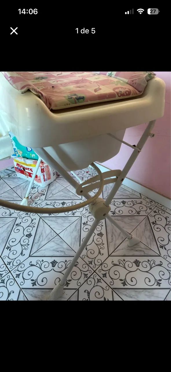 Banheira com trocador menina - Foto 5