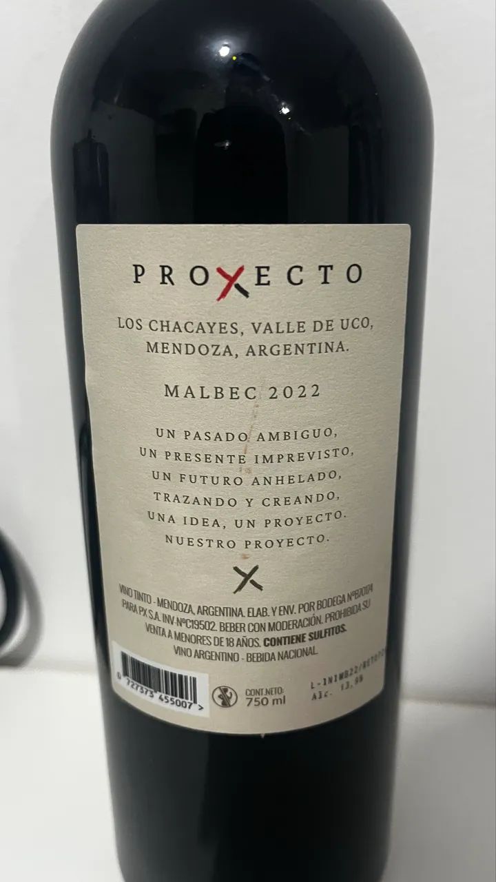Vinho Proyecto X Malbec, safra 2022 - Foto 2