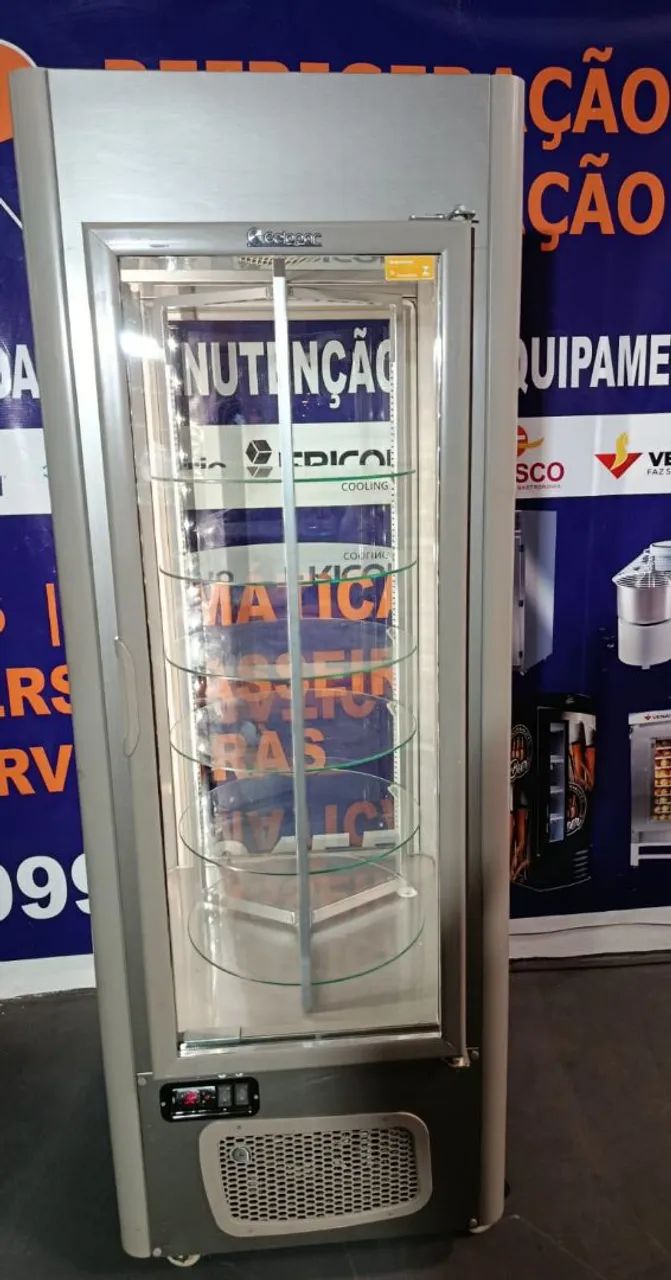Vitrine para bolos giratória 