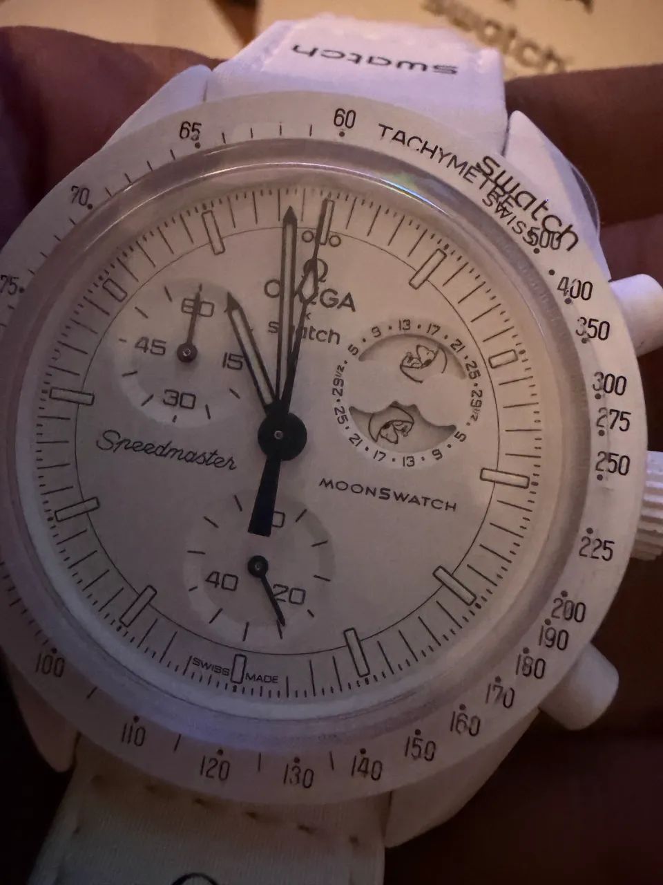 Swatch omega Snoopy moonphase NF avalio trocas - Foto 4