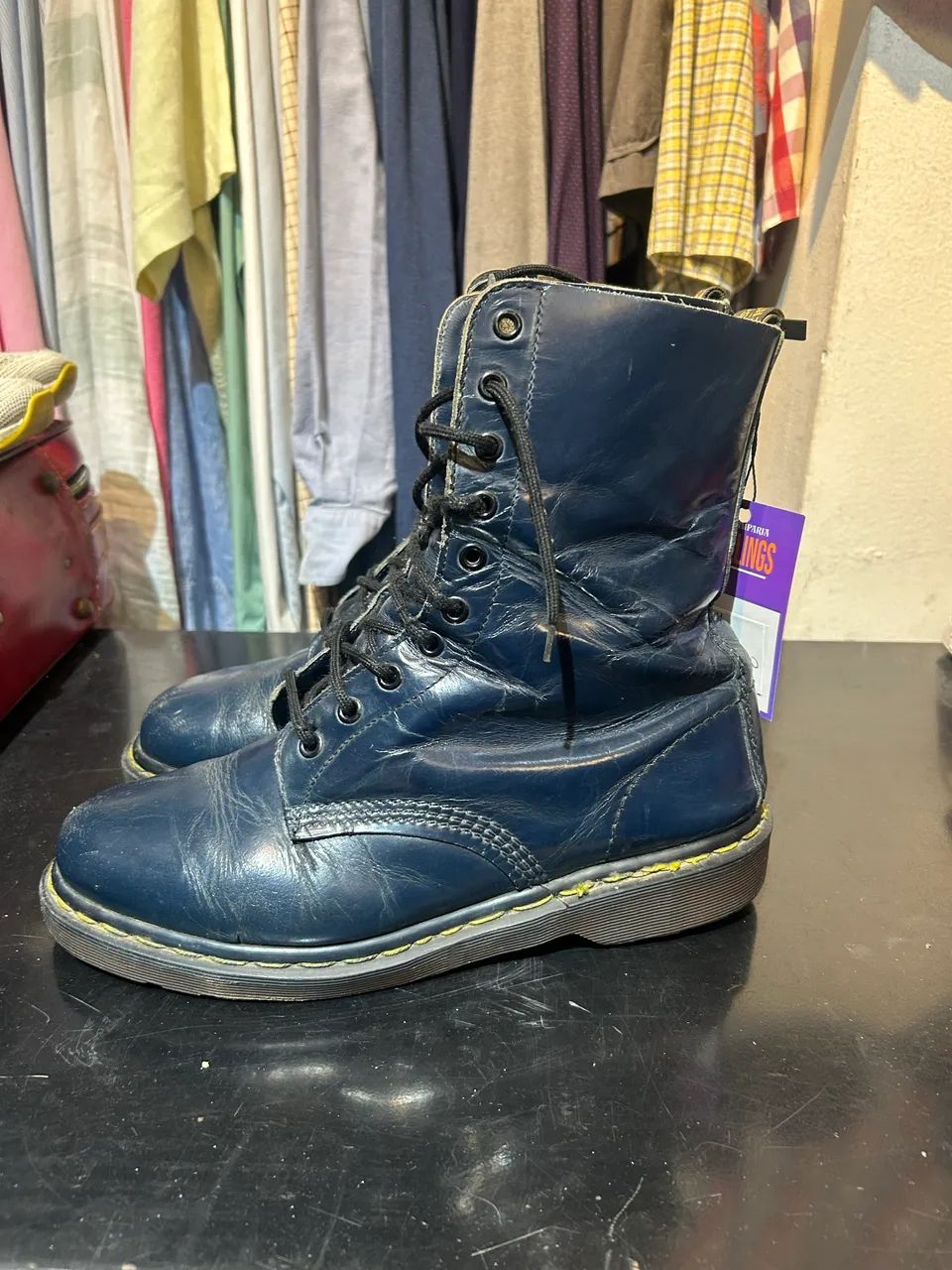 Bota dr martens azul  - Foto 3