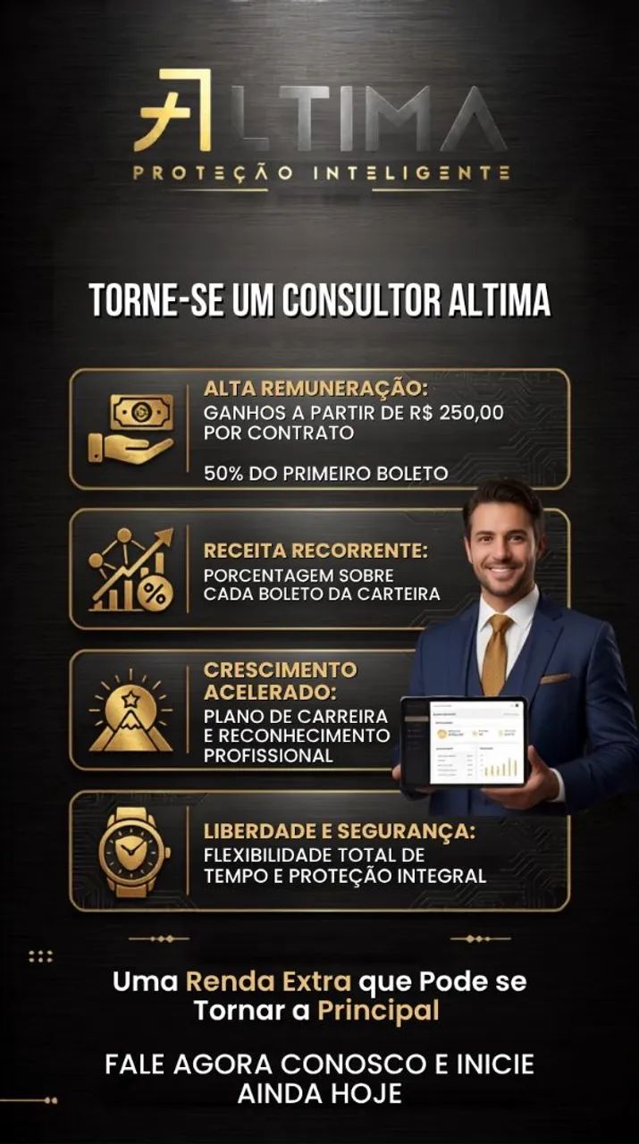 Vaga Aberta Consultor Comercial 1700 + Passagem + Comissões 