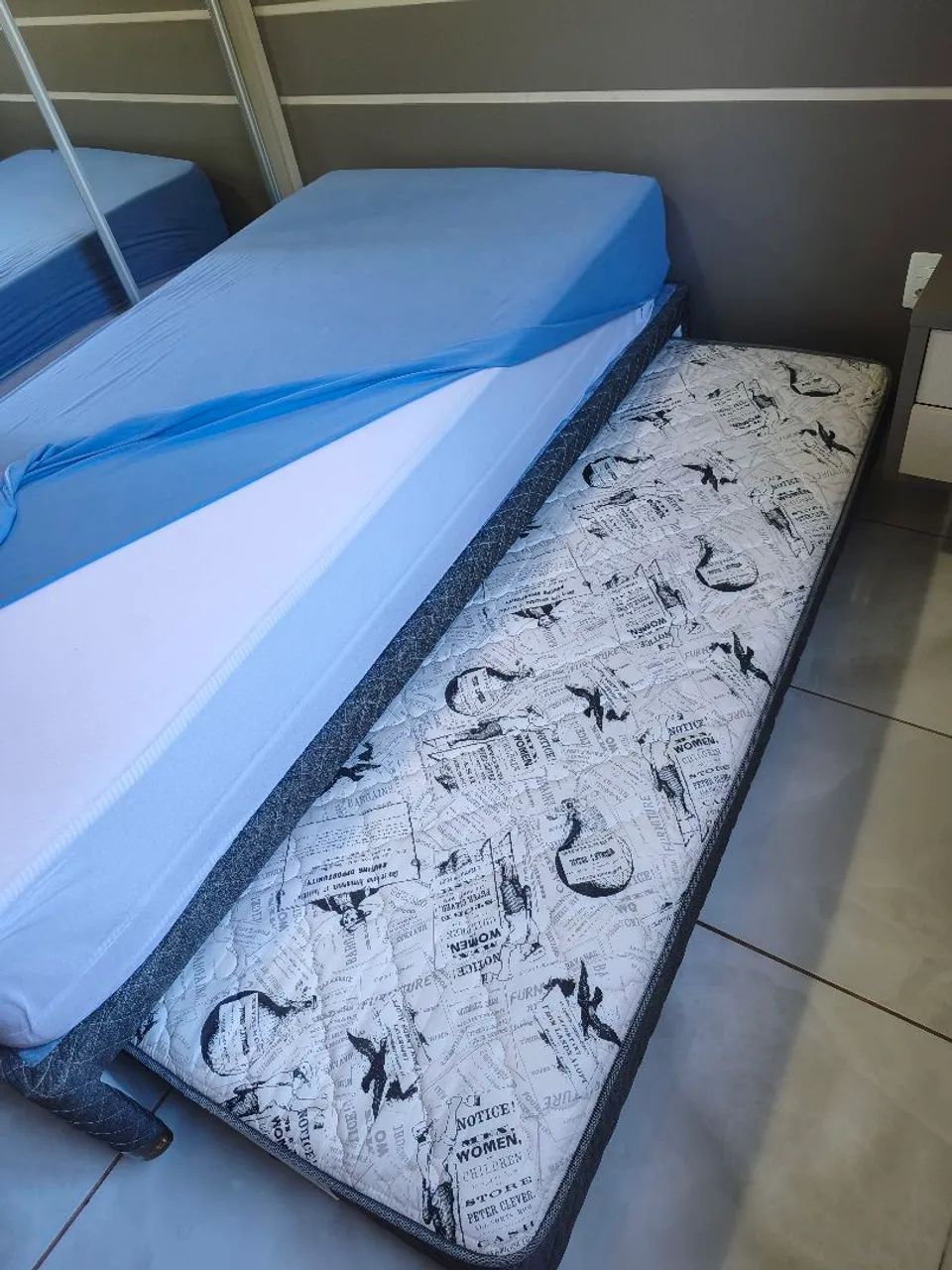 Cama de solteiro com cama auxiliar  - Foto 3
