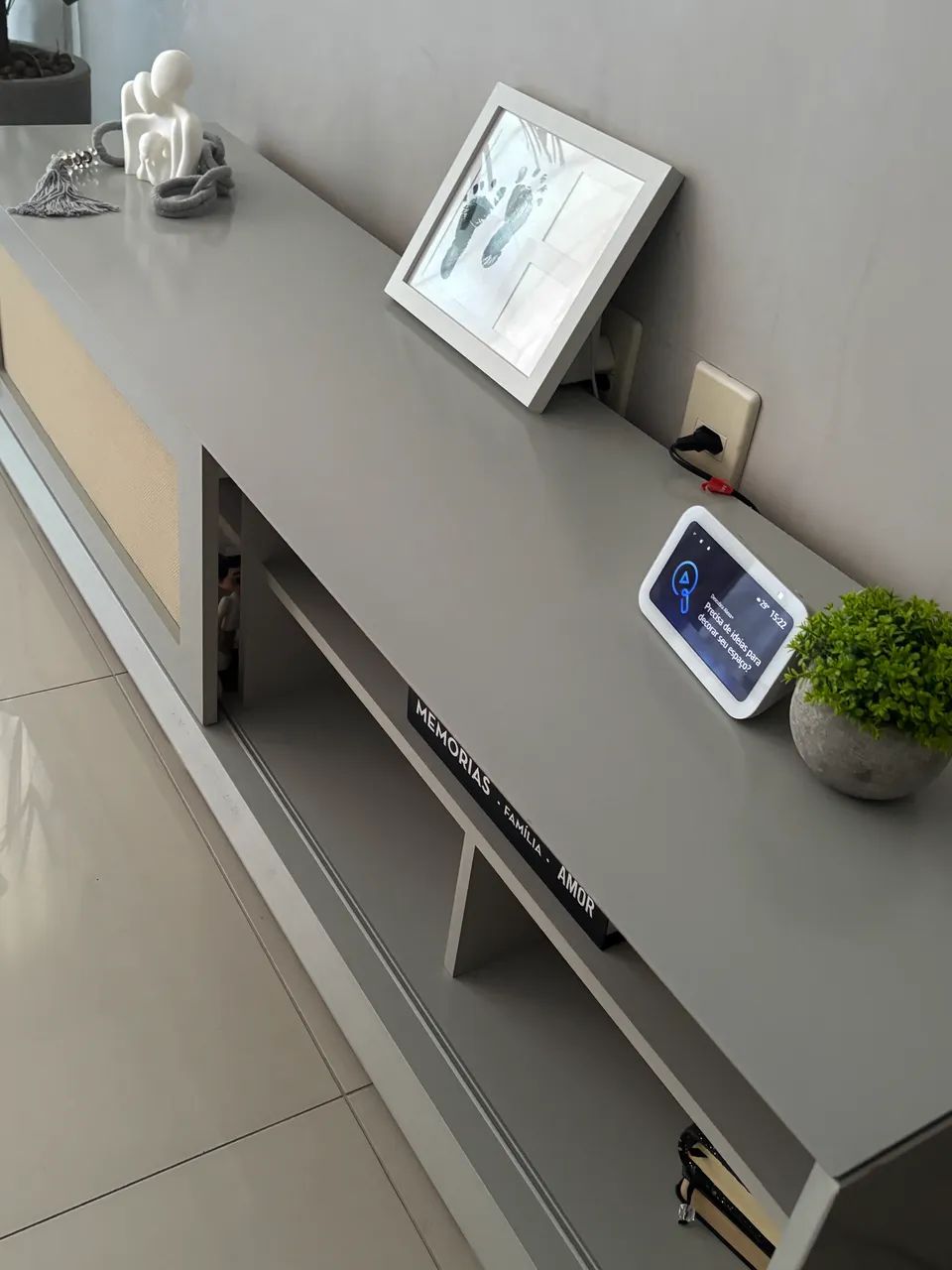 Rack Com Tela Off White 160 Cm - Foto 5