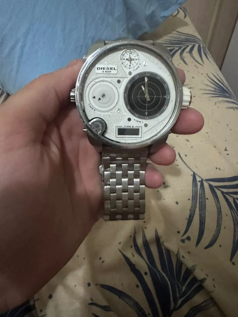 Relógio diesel prata 