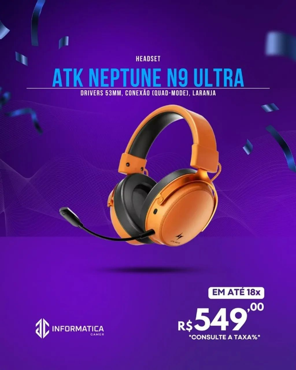HEADSET ATK NEPTUNE N9 ULTRA