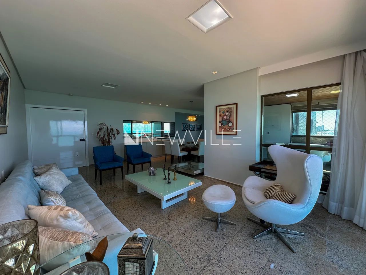Apartamento para locação no Edifício Vereda do Mar, em Boa Viagem  193m², 3 suítes, mobili - Foto 4