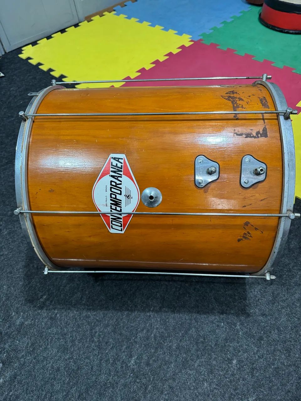 Surdo de Madeira 22 polegadas com pezinhos! - Foto 4