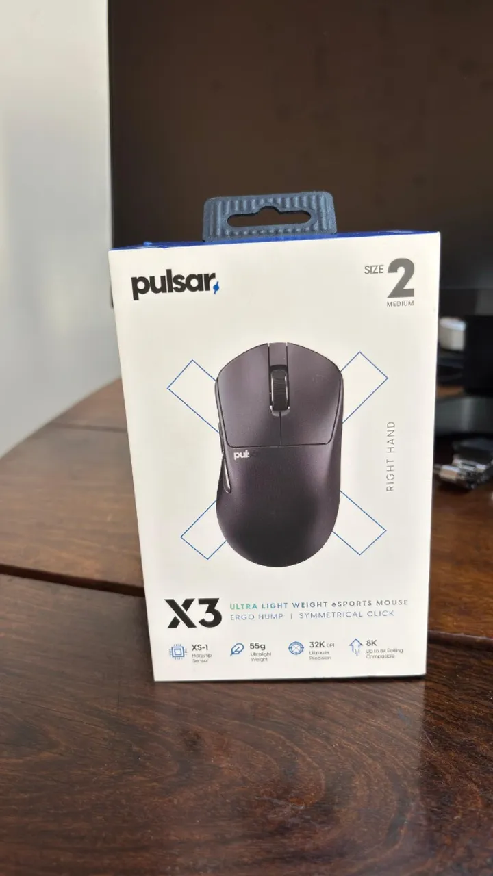 Mouse Pulsar x2n Crazylight Jet Black 8K - Periféricos e