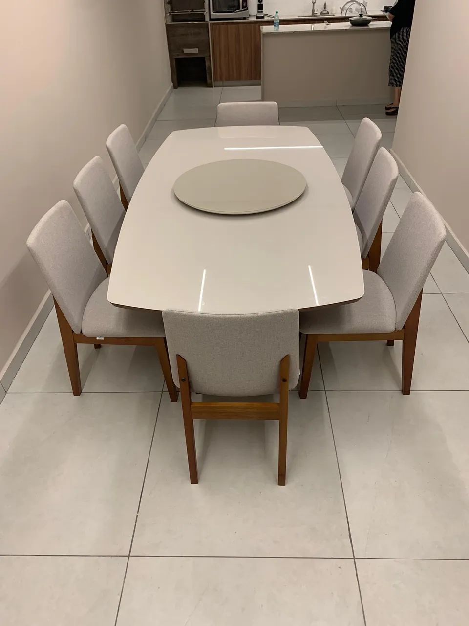 Mesa de jantar madeira pronta entrega 