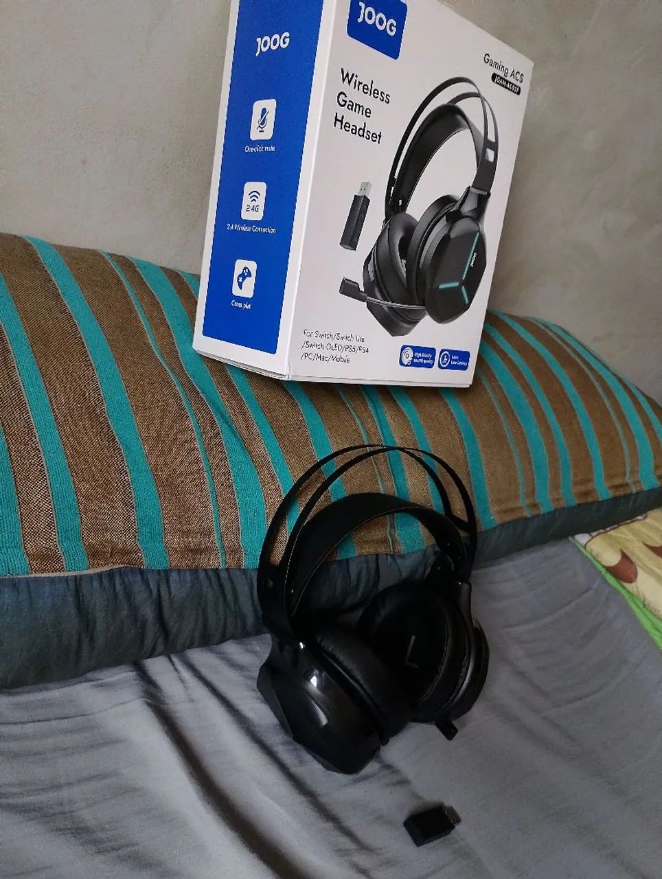 Headset Gamer Wireless JOOG JGAM-ACS2F - 2.4G + Bluetooth - Foto 2