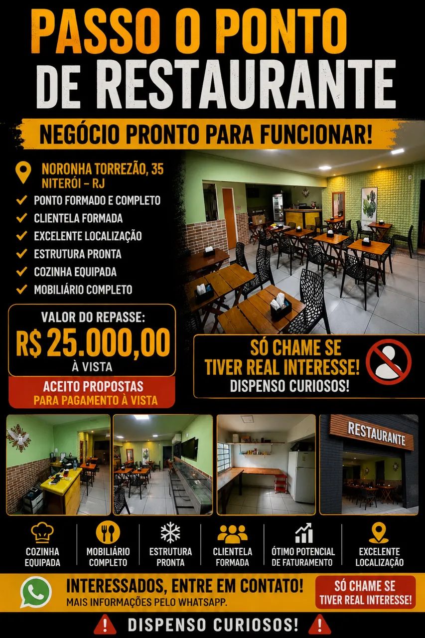 Passo PONTO do  restaurante 