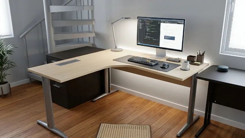 Mesa no formato em L