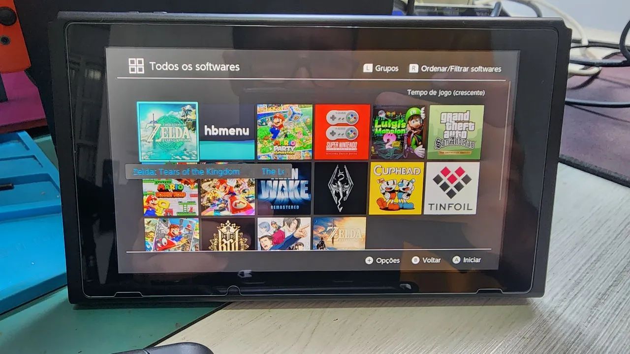 Nintendo switch v2 256GB Desbloqueado - Foto 5