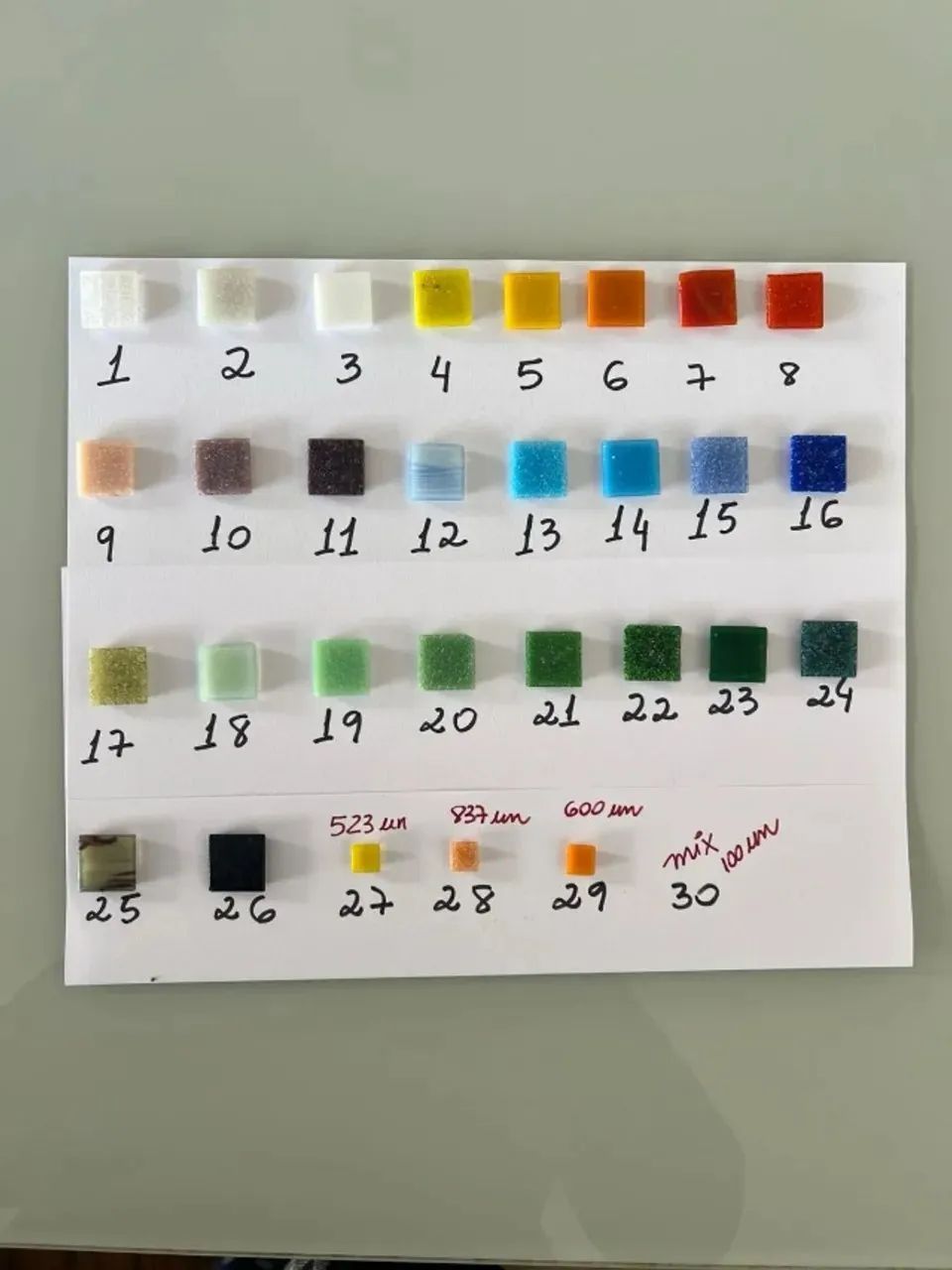 Pastilhas de vidro para artesanato e mosaico - kits com 100 unid (exceto mini pastilhas) - Foto 5