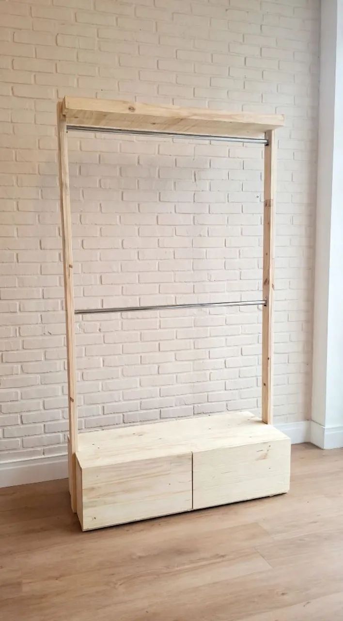 Arara para roupas lojas com gaveta