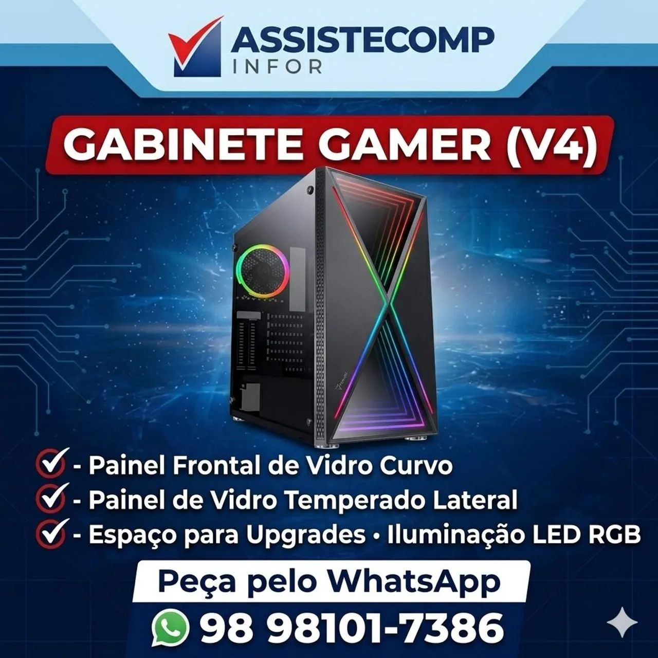 Gabinete gamer mavint 