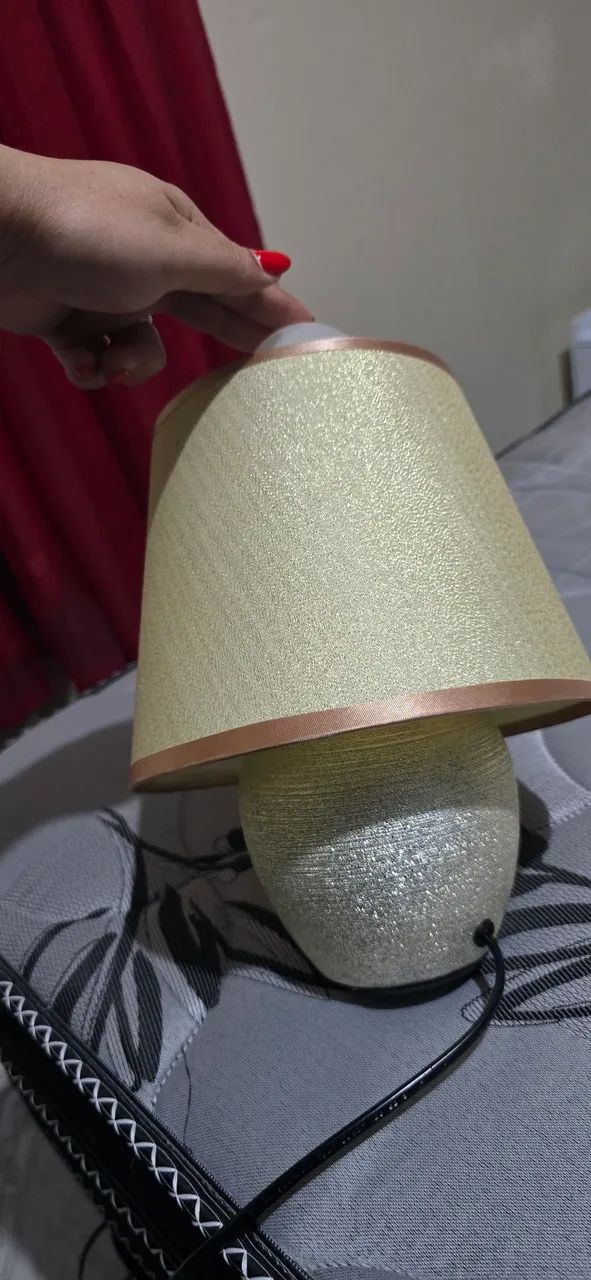 Abajur dourado - Foto 2