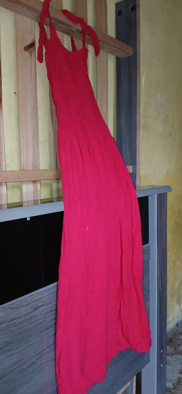 Vestido longo vermelho - Foto 2