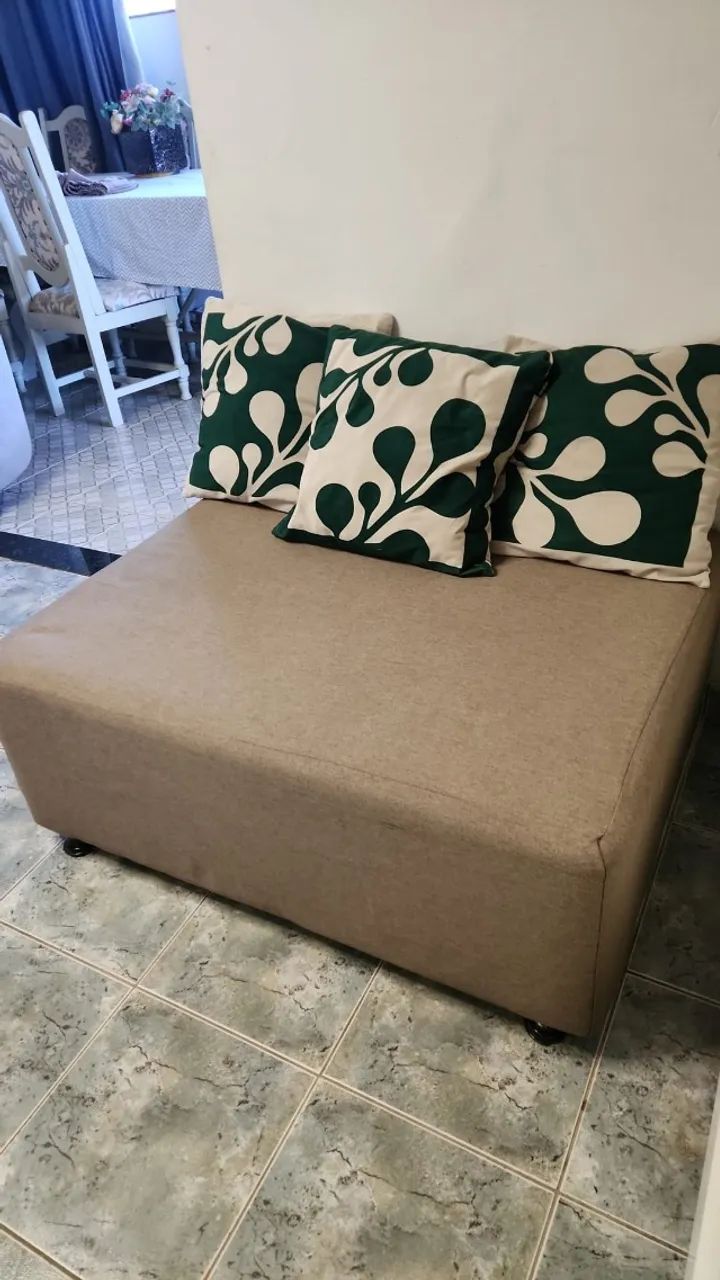 Poltrona Modular Estofada | Sofá Compacto | Excelente Estado - Foto 2