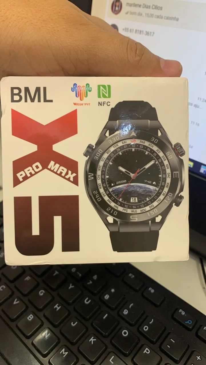 Smartwatch X5 Pró max NFC chat GPT Strava - Foto 3