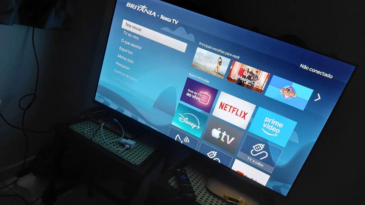 Vendo televisão semi nova 42 polegadas (Britânia) - Foto 2