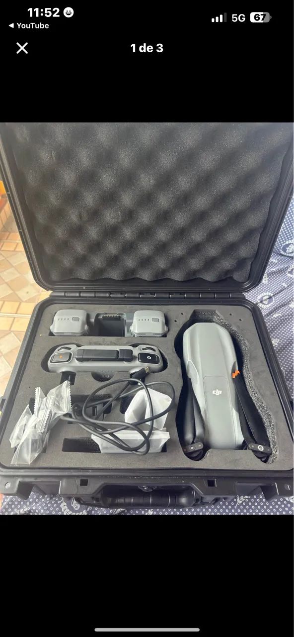 Drone air 3s pouco tempo de novo (praticamente novo) - Foto 2