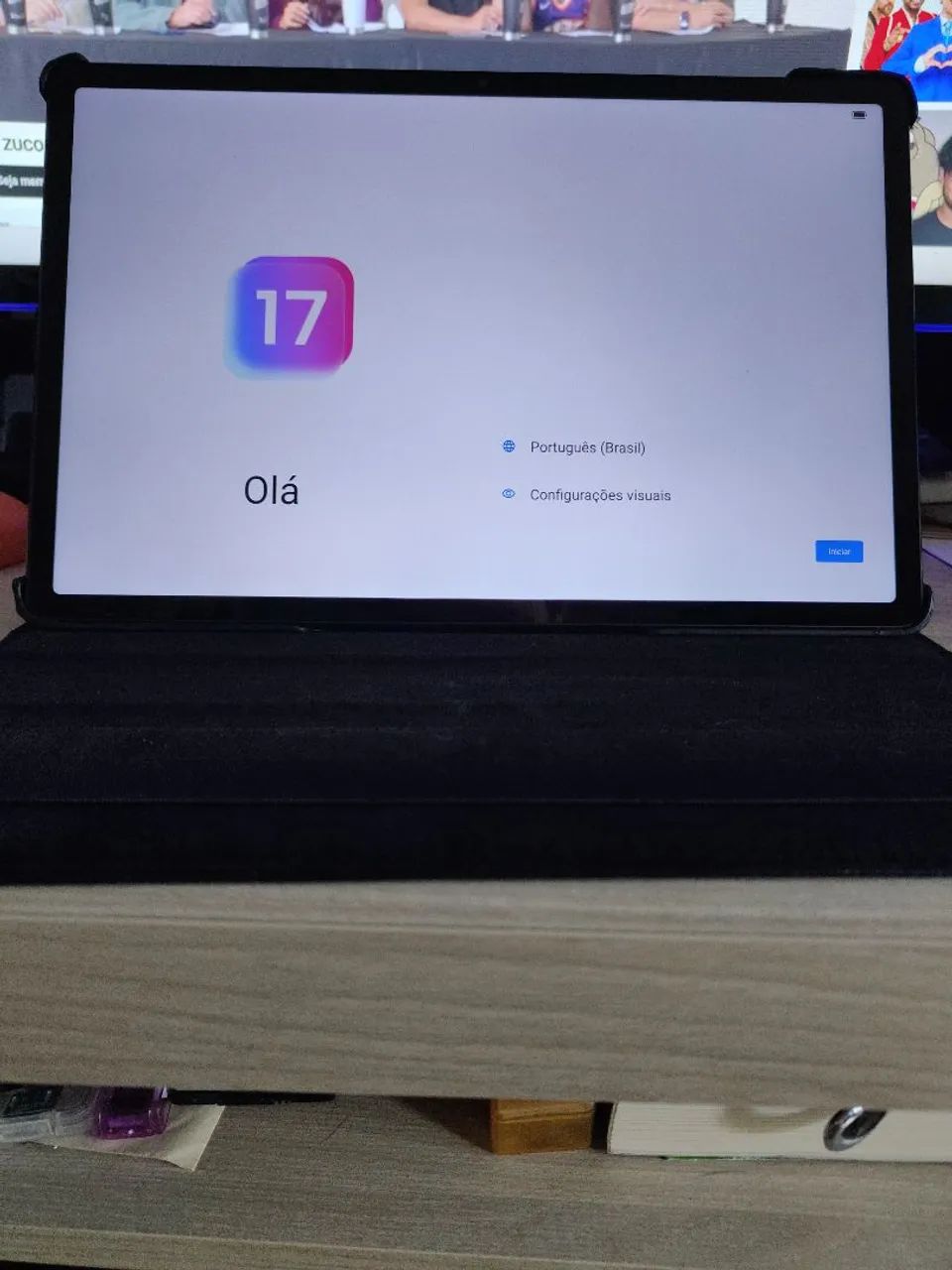 Tablet Lenovo 17 novo com capa!! - Foto 2