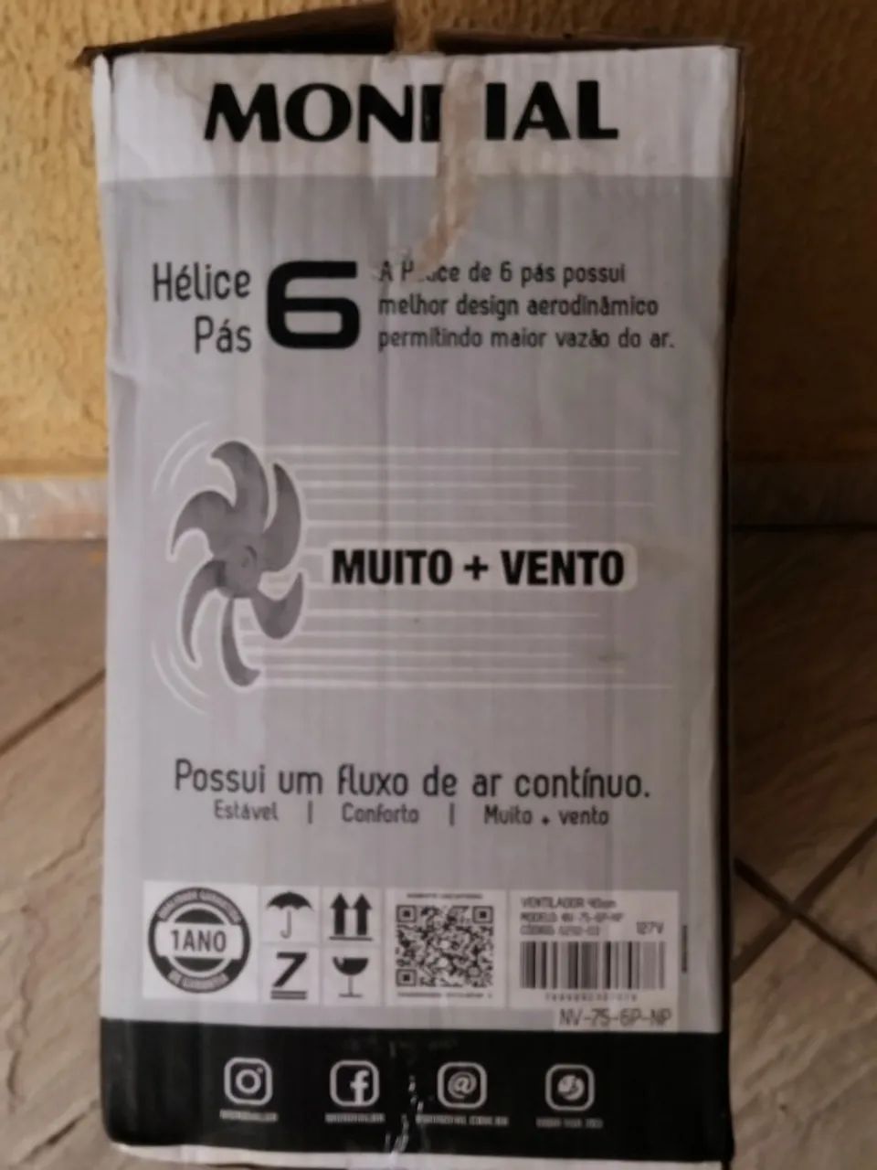 Ventilador Mondial 40cm 6 Pás Novo - Foto 2